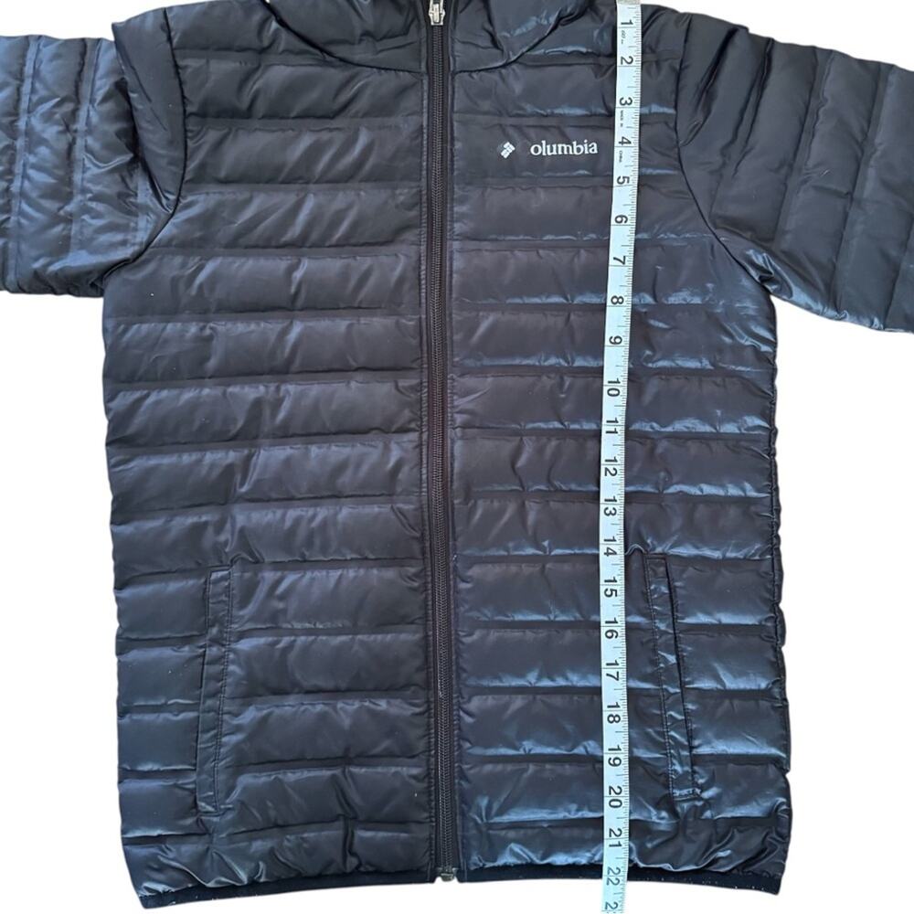 Columbia Kids’ Lightweight Down Hooded Jacket Black Size M (10/12) - Picture 4 of 9